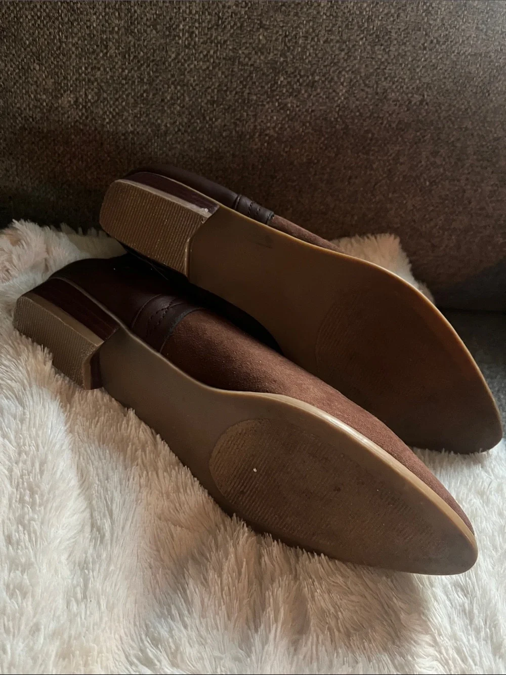 Free People Brown Vegan Sued Ankle Boots 9 39 GUC
